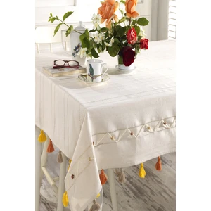 Ödel Home Ajurlu  Boncuk Aralı Masa Örtüsü