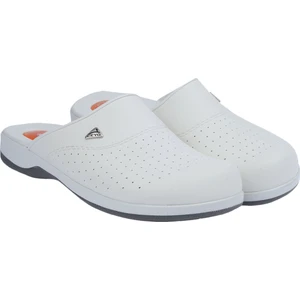 9846 Flex-1 Jelli Sabo Hastane İş Erkek Terlik Beyaz