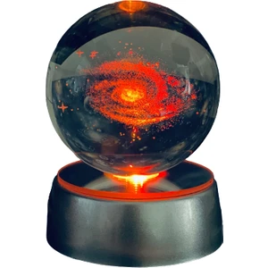Samanyolu Galaxy Işıklı Cam Küre