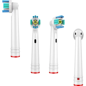 3D White 4’lü Oral-B Uyumlu Dış Fırçası Yedek Başlığı