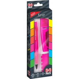 Deep Double Steps 3'lü Set Pembe