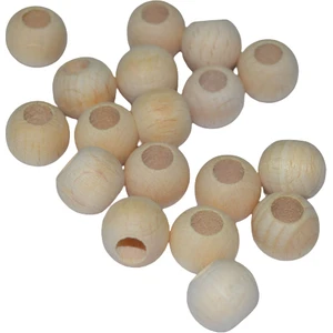 14 mm Ham İşlenmemiş Ahşap Boncuk 100 gr 100'lü