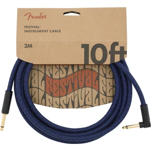 Festival Hemp Instrument Cables 3 Metre Açılı - Blue Dream Enstrüman Kablosu