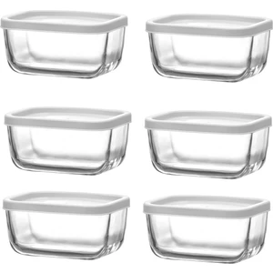 6'lı Saklama Kabı Cam Kahvaltılık 405 cc