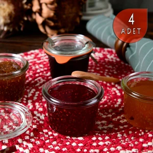 80 ml Cam Saklama Kavanoz Seti (4 Adet)