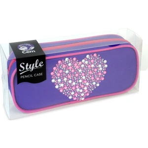 PC-6001 Taşlı Kalem Çantası Tek Gözlü