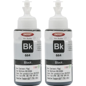 L386 Uyumlu Siyah Muadil Mürekkep 2x70ml