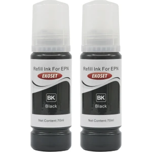 103 Ekotank L3160 Uyumlu Siyah Muadil Mürekkep 70ml 2'li set