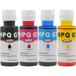 hp GT-51, GT-52, GT53x, 32x, 31, 30 uyumlu mürekkep 4 renk