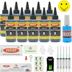 Dolum Seti Canon Pg-46 Uyumlu Siyah 10'lu Set