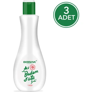 Acı Badem Sütü 120 ml Şişe 3 Adet