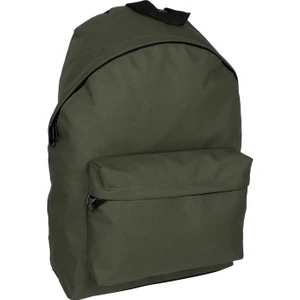 126 Su Geçirmez Kumaş Unisex Günlük ve Okul Sırt Çantası, Ayarlanabilir Askılı, Yeşil, 43x30x12 cm