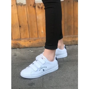 U.S. Polo Assn. Singer Cırtlı Beyaz Kadın Spor Ayakkabı V2