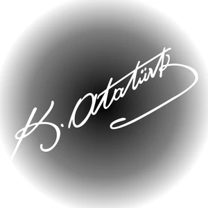 Kemal Atatürk Imza Oto Sticker