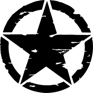 2 Adet Army Star, Askeri Yıldız Off Road Sticker