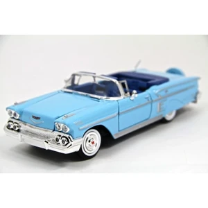 Motormax Diecast 1:24 1958 Chevy Impala - Model Araba Mavi