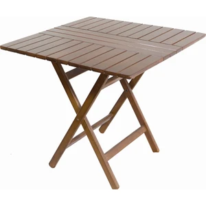 Ahşap Bahçe Balkon Mutfak Masası -Kaş Katlanabilir 80X80