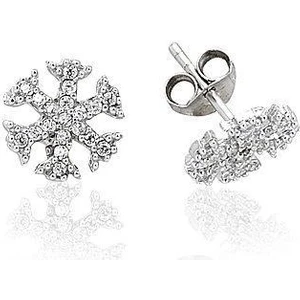 Söğütlü Si̇lver Zirkon Taşlı Kartanesi Küpe