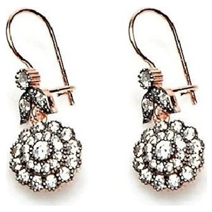 Söğütlü Si̇lver Rose Küpe