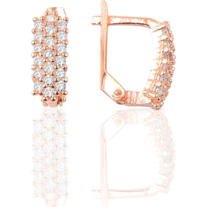 Söğütlü Si̇lver Gümüş Zirkon Taşlı J Küpe