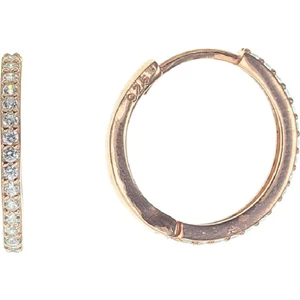 Söğütlü Si̇lver Gümüş Zirkon Taşlı Halka Küpe