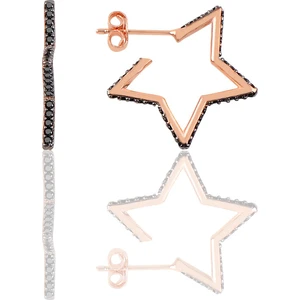 Söğütlü Si̇lver Gümüş Star Küpe