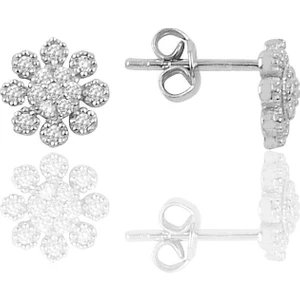 Söğütlü Si̇lver Gümüş Pırlanta Modeli Küpe