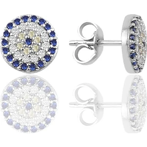 Söğütlü Si̇lver Gümüş Nazar Boncuk Modeli Küpe