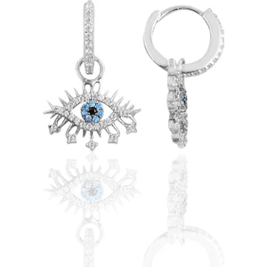 Söğütlü Si̇lver Gümüş Lareyn Halka Küpe