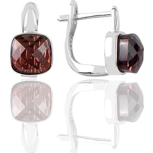 Söğütlü Si̇lver Gümüş Kedi Gözü Taşlı Küpe