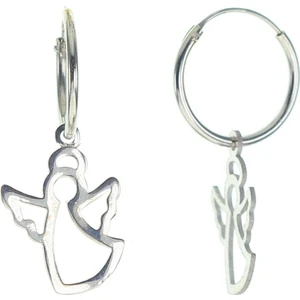 Söğütlü Si̇lver Gümüş Kanat Modeli Halka Küpe