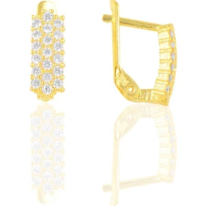 Söğütlü Si̇lver Gümüş Gold J Küpe