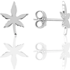 Söğütlü Si̇lver Gümüş Çınar Yaprağı Modeli Küpe