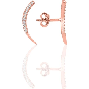 Söğütlü Si̇lver Gümüş Ay Modeli Küpe