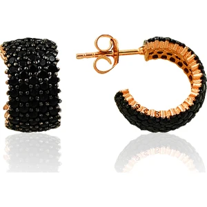 Söğütlü Si̇lver Beş Sıralı Onix Taşlı Tamtur Küpe