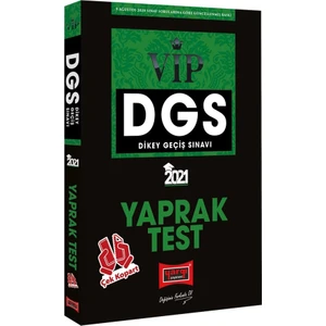 Yargı Yayınevi DGS 2021 VIP Çek Kopart Yaprak Test