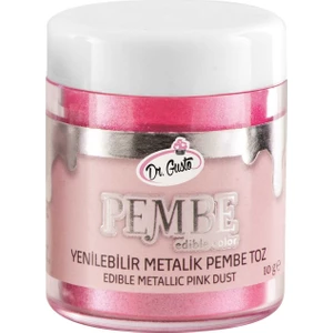 Dr. Gusto   Metalik Toz Boya Pembe 10 gr