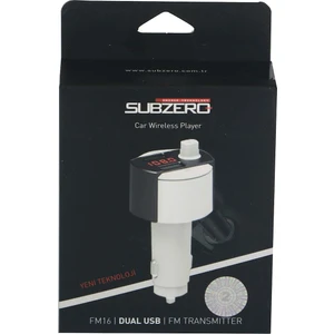 FM16 Subzero Çift USB Araç Kablosuz Transmitter