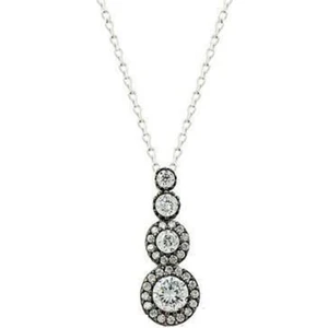 Söğütlü Silver Tria Rodyumlu Kolye
