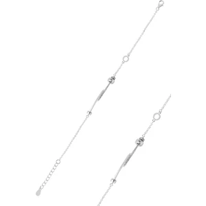 Söğütlü Silver Gümüş Zirkon Taşlı Yeni Tarz Çivili Model Bileklik
