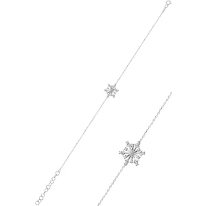 Söğütlü Silver Gümüş Zirkon Taşlı Kartanesi Bileklik