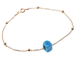 Söğütlü Silver Gümüş Turkuaz Taşlı 925 Ayar Top Top Bileklik