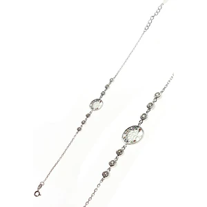 Söğütlü Silver Gümüş Renkli Taşlı Hayat Ağaçı Bileklik