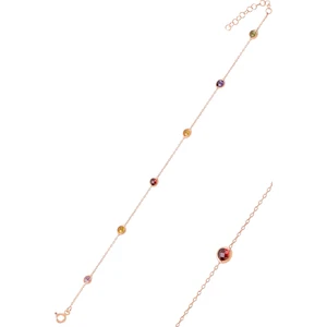 Söğütlü Silver Gümüş Renkli Sıra Taşlı Bileklik