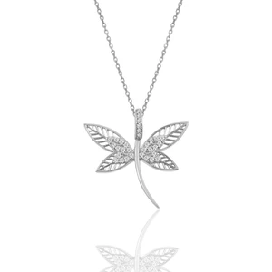 Söğütlü Silver Gümüş Pırlanta Modeli Yusufçuk Kolye