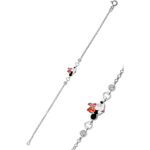 Söğütlü Silver Gümüş Mineli Zirkon Taşlı Mice Modeli Bileklik