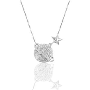 Söğütlü Silver Gümüş Gezegen Modeli Kolye