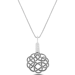 Söğütlü Silver Gümüş Aşk Düğümü Kolye