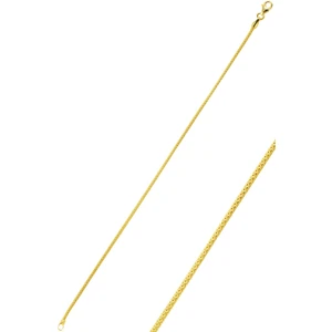 Söğütlü Silver Gümüş Altın Yaldızlı Zincir