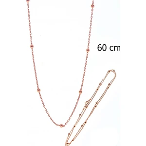 Söğütlü Silver Gümüş 60 cm Top Top Zincir